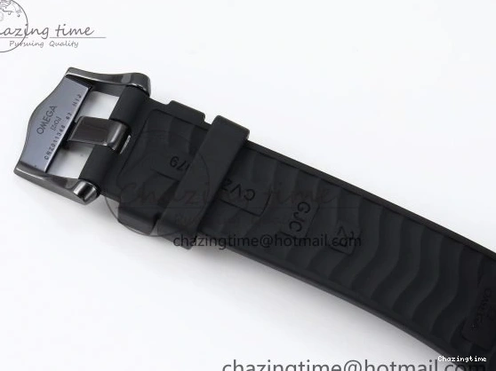 0405 Seamaster 300m 43.5mm Black Ceramic S+F 1:1 Best Edition Black Dial on Black Rubber Strap A WrinkleFree 7731